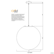 PHASE 50 - White Acrylic Sphere Pendant