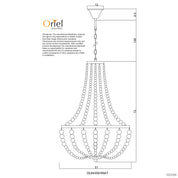 Cascara 3 Light - Natural Wooden Beaded Pendant