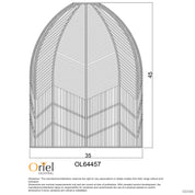 SERANG 35 SHADE - White Cane Pendant Shade Only