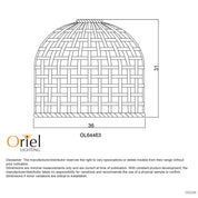 BATUR SHADE - Hand Woven Cane Shade Only