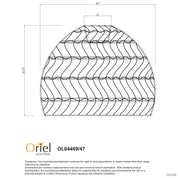 METTE 47cm PENDANT - Natural Rattan Pendant