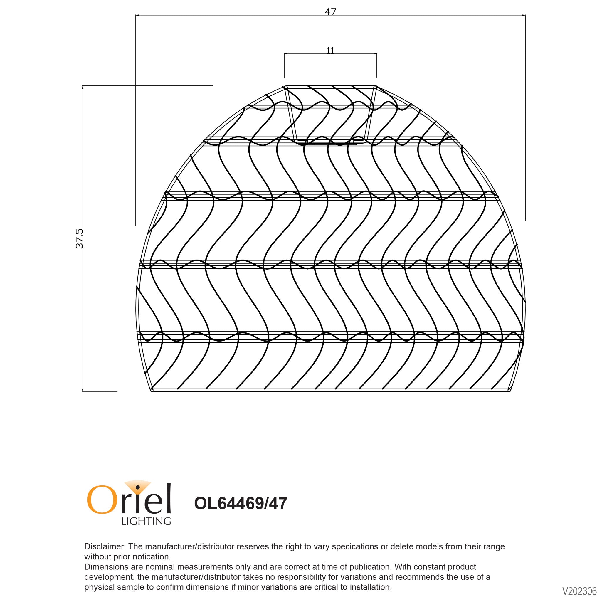 METTE 47cm PENDANT - Natural Rattan Pendant