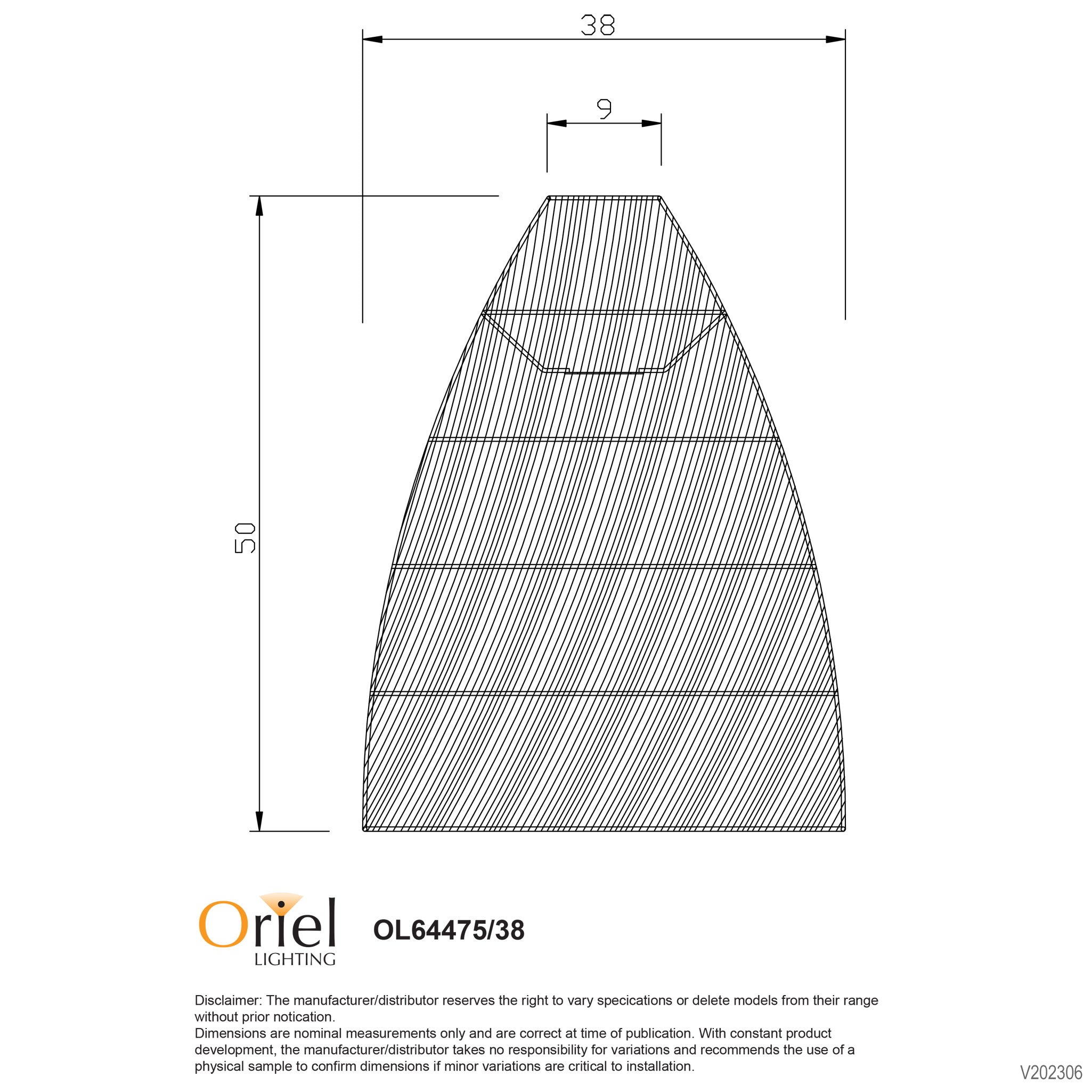 ODEN 38cm PENDANT - Natural Rattan Pendant