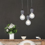 CHUNK - Urban Concrete Pendant Suspension 180cm