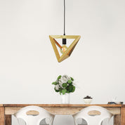 TRAP II - Geometric Scandi Timber Pendant