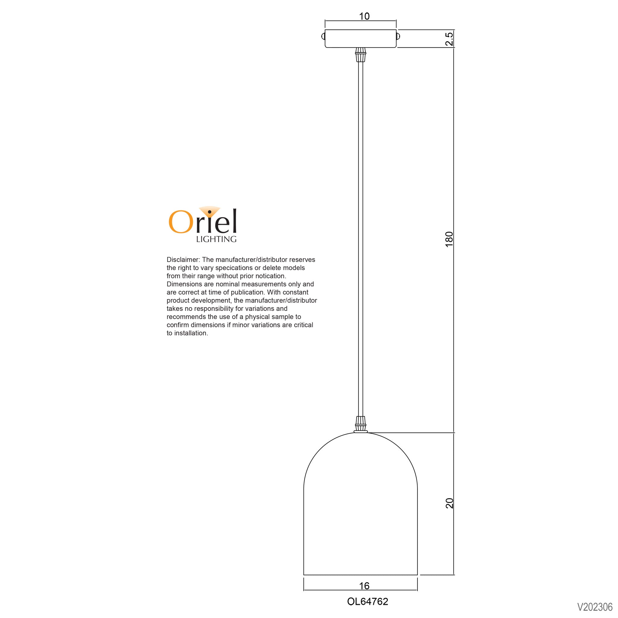 TERROS.160 - Retro Terrazzo Pendant