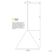 CONIC.45 WHITE - Stylish Conical White Pendant