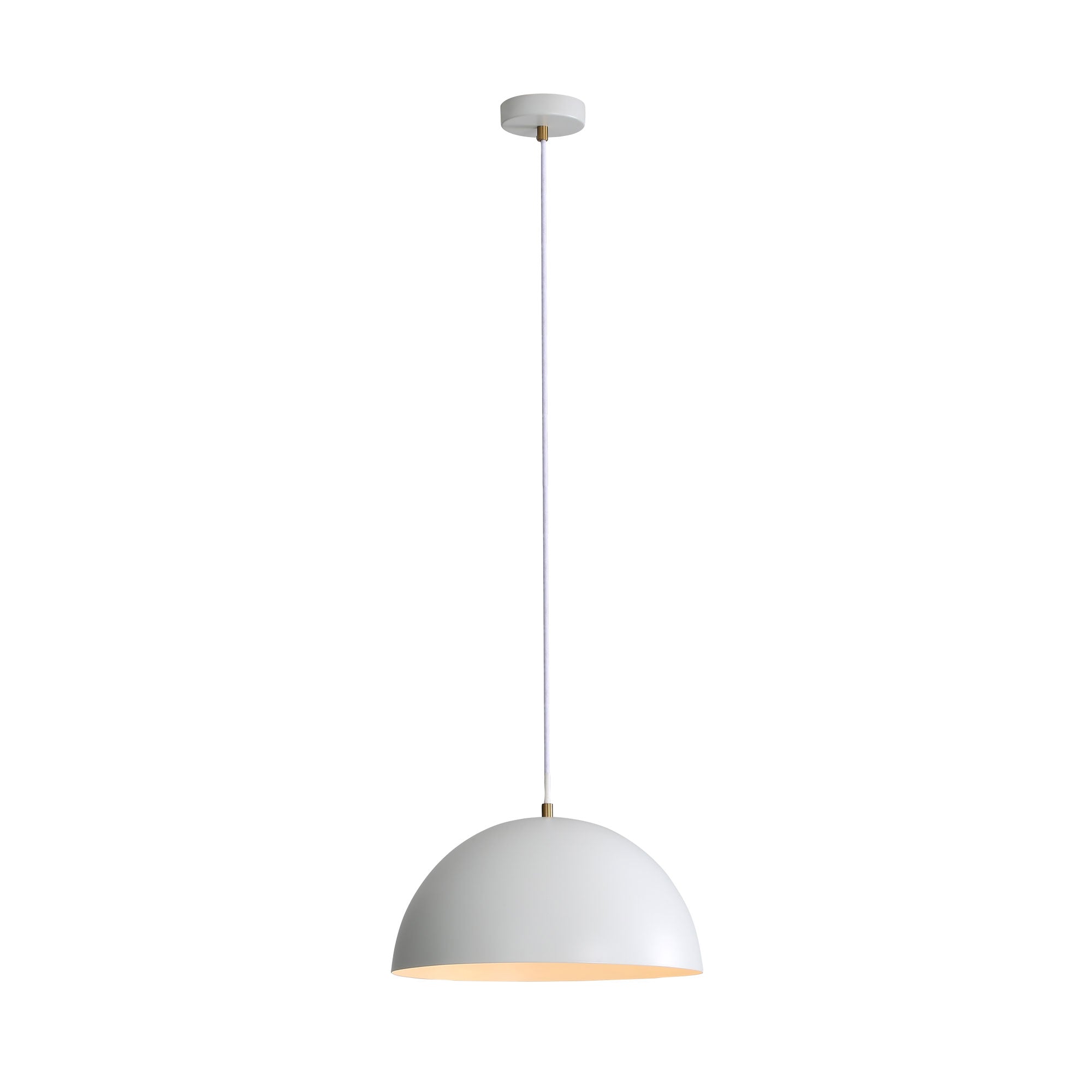 LEXI.35 WHITE - Dome Pendant Light