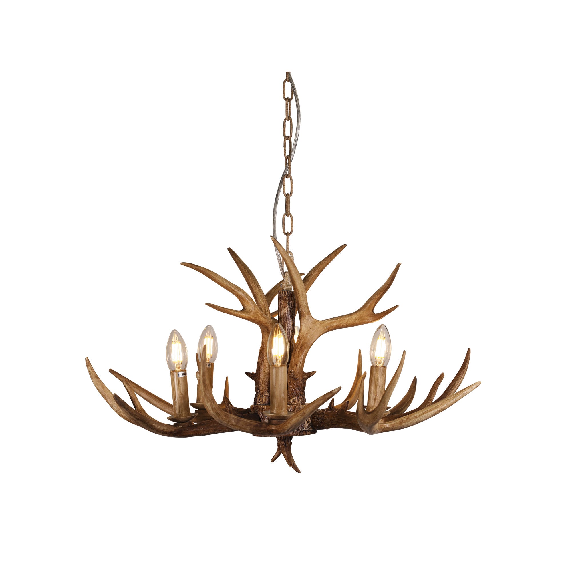 HYORT 6 Light KD Version - Deer Antler Designer Pendant