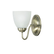 ROCHESTER WALL ANTIQUE BRASS - Traditional Glass Wall Light