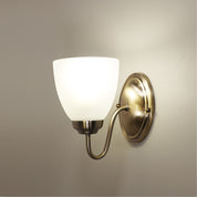 ROCHESTER WALL ANTIQUE BRASS - Traditional Glass Wall Light
