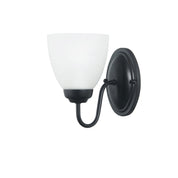 ROCHESTER WALL BLACK - Traditional Glass Wall Light
