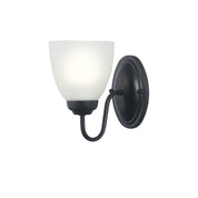 ROCHESTER WALL BLACK - Traditional Glass Wall Light
