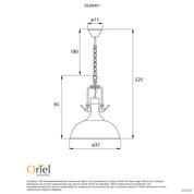 COTTAGE - Urban Retro Industrial Style Black Pendant