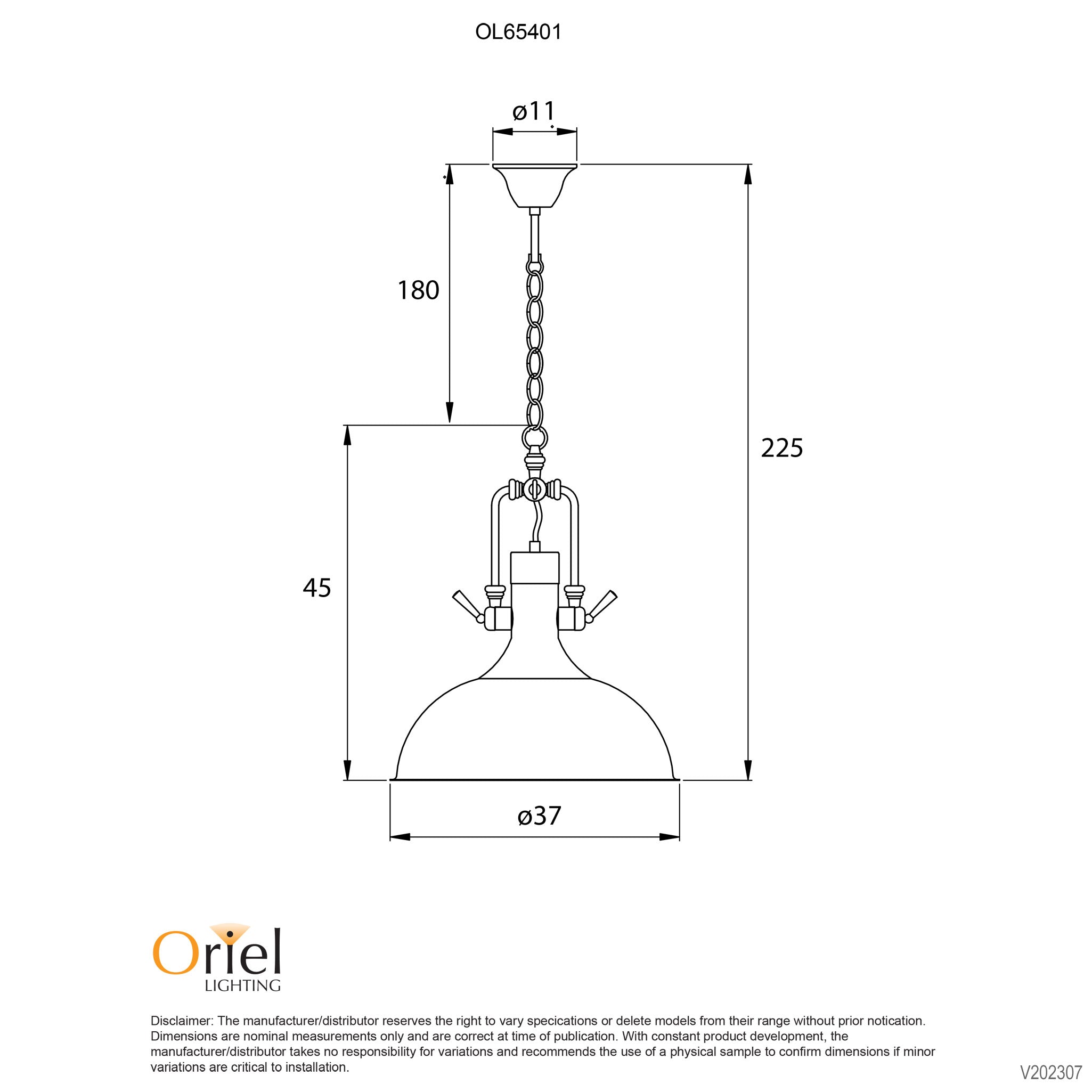 COTTAGE - Urban Retro Industrial Style Black Pendant