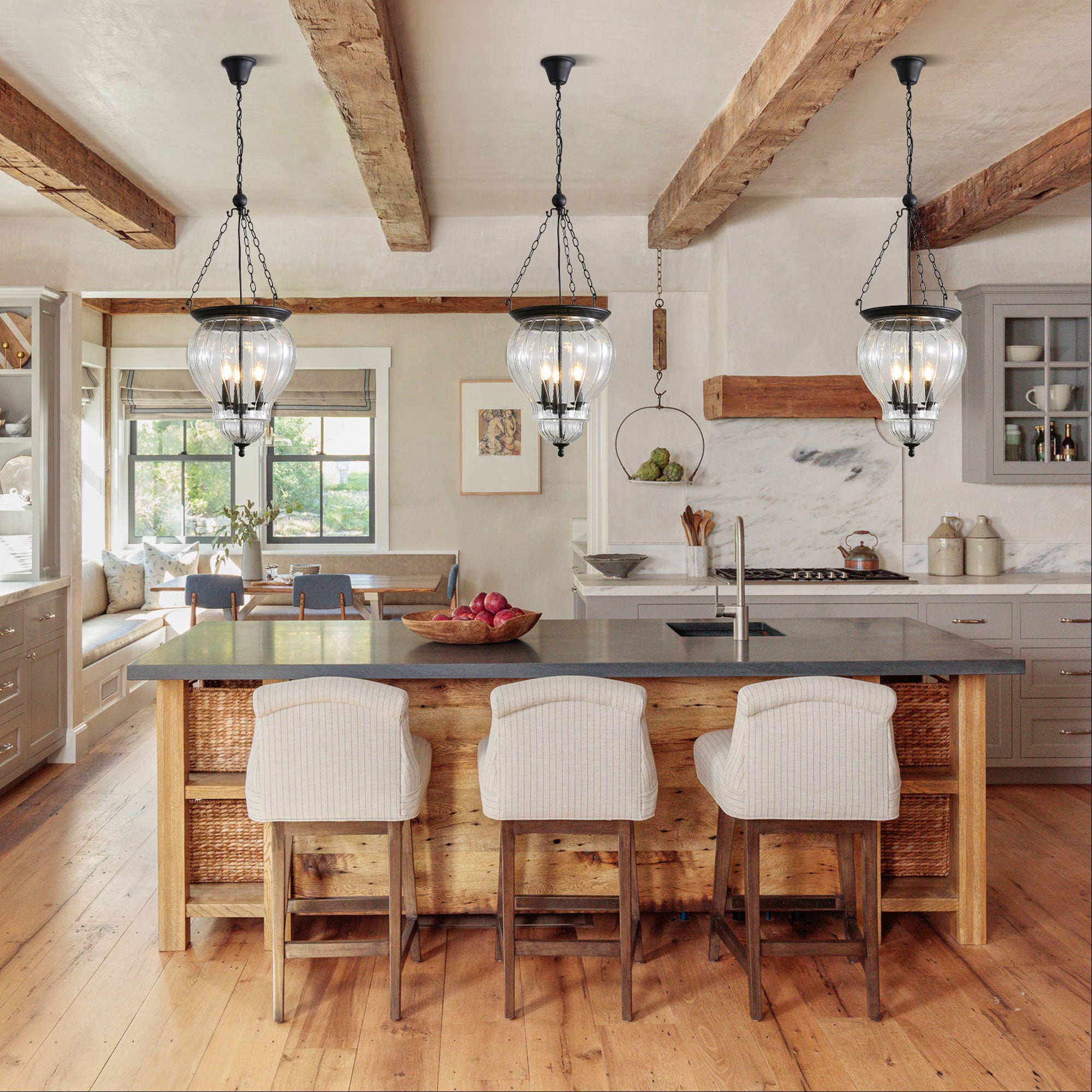 NEWHAM - Traditional Glass Pendant