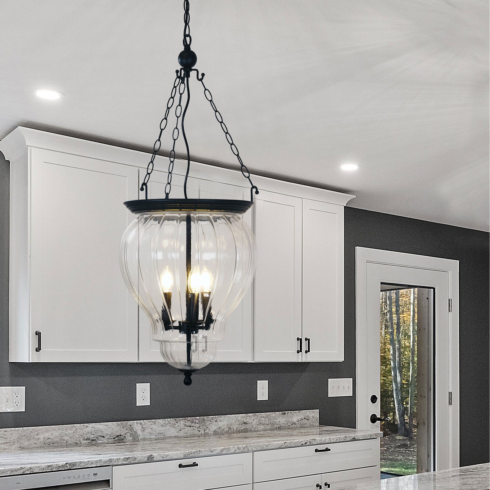 NEWHAM - Traditional Glass Pendant