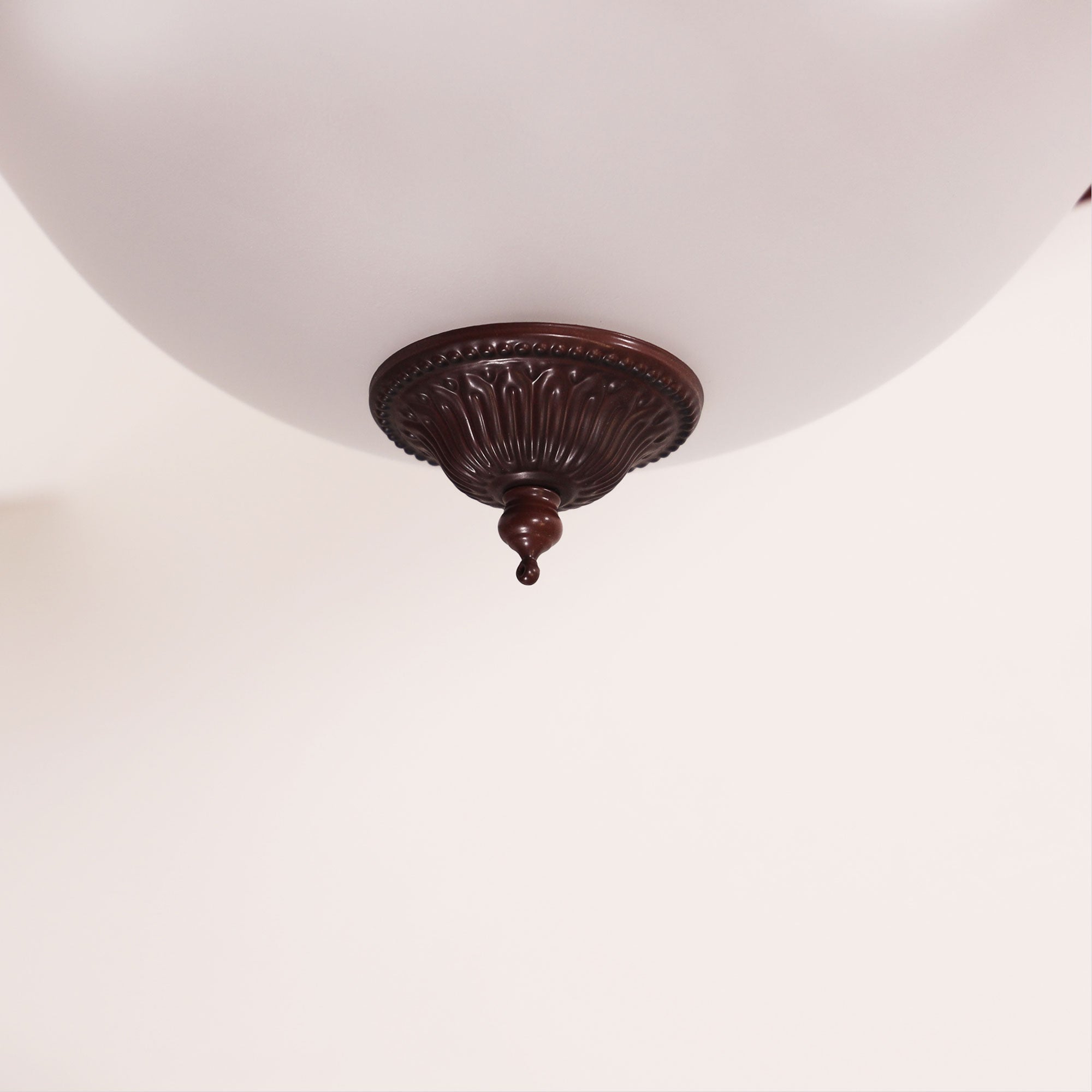 GASTON II SEMIFLUSH - Bronze Traditional Frost CTC pendant
