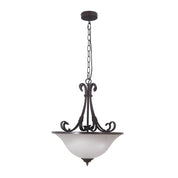 GASTON II 3LT SINGLE - Bronze Traditional Frost pendant