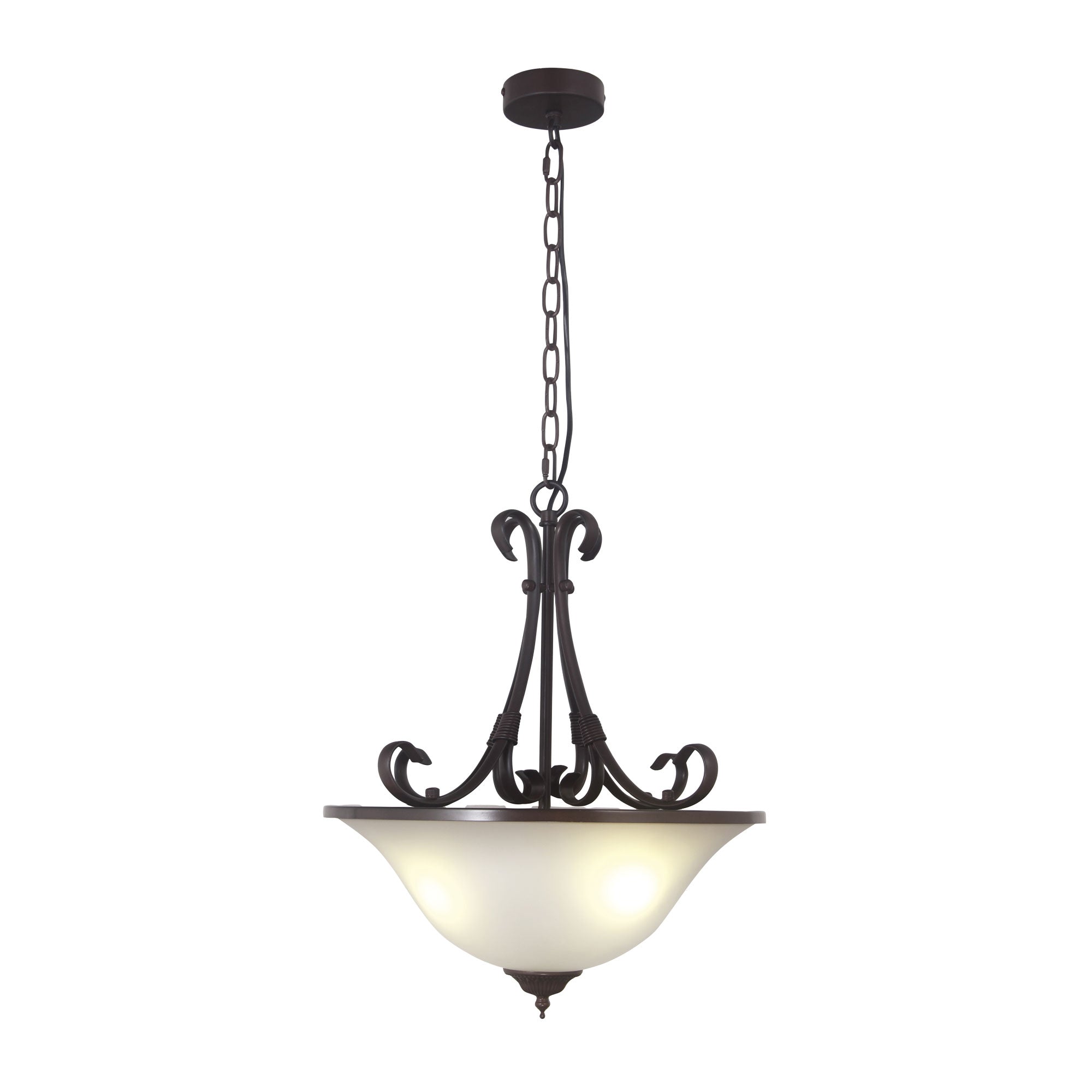 GASTON II 3LT SINGLE - Bronze Traditional Frost pendant
