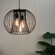 MALO.45 - Black Wire 3 Light Pendant