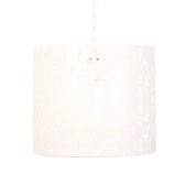 VICKY 35 - Laser Cut Metal Pendant White