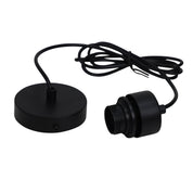 PARTI CORD BLACK - 180cm E27 Suspension Kit Black w/Black
