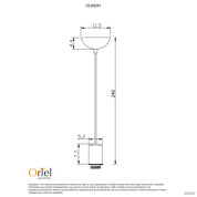 POP Red - Single Drop 2m Suspension