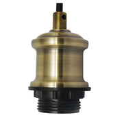 ALBANY CORD ANTIQUE BRASS - 180cm Vintage Cloth Cord Suspension Antique Brass