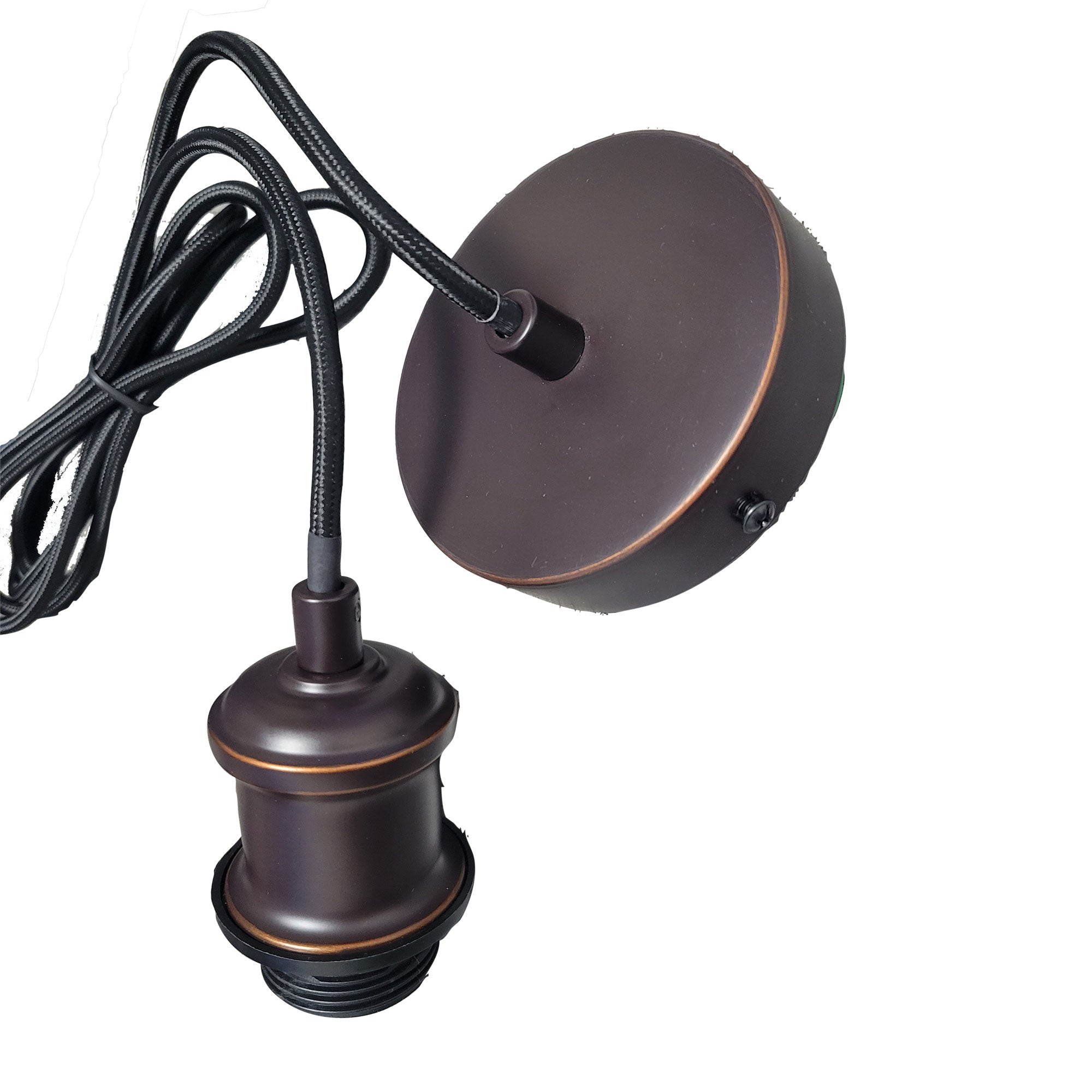 ALBANY CORD OIL RUBBED BRONZE - 180cm Vintage Cloth Cord Suspension Oil Rubbed Bronze