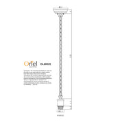 ALBANY CHAIN BLACK - 170cm Vintage Chain Suspension Black