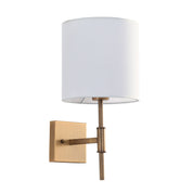 BELLA BRONZE - Wall Sconce with Fabric Shade