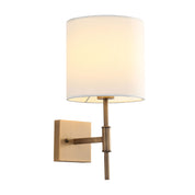BELLA BRONZE - Wall Sconce with Fabric Shade