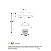 BRADWAY CTC ANTIQUE BRASS - E27 Ceiling and Wall Mount