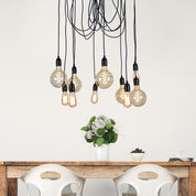 PHILLY 10 LIGHT Black - Retro Industrial Multi 180cm Suspension