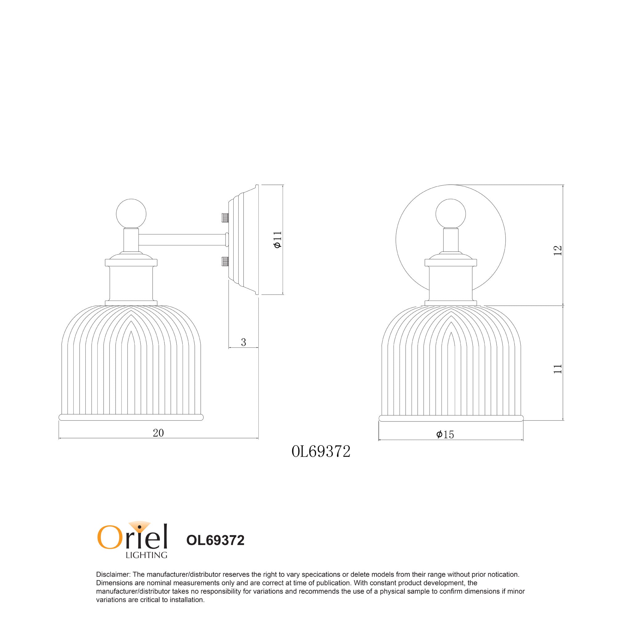 MINKA Wall Light - Glass Wall Light