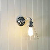 ABBY CHROME - Hamptons Style Classic Wall Light