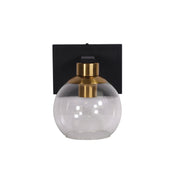 CLAYTON SINGLE - Clear Glass Wall Light