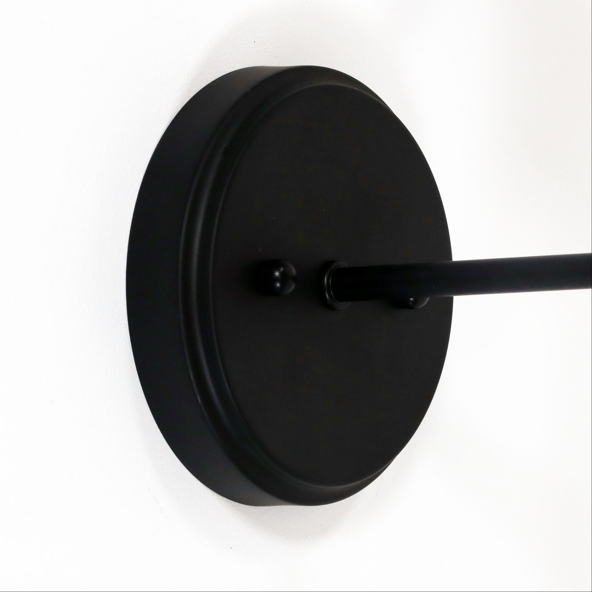 KINBURY BLACK - Opal Glass Wall Light