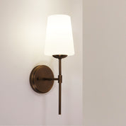 KINBURY BRONZE - Opal Glass Wall Light