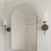 KINBURY BRONZE - Opal Glass Wall Light