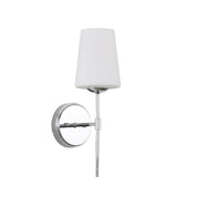 KINBURY CHROME - Opal Glass Wall Light