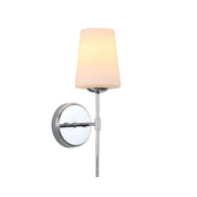 KINBURY CHROME - Opal Glass Wall Light