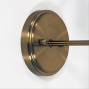 KINBURY SATIN BRASS - Opal Glass Wall Light