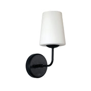 HOPLEY BLACK - Glass Wall Light