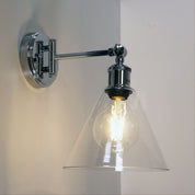 HEATH CHROME - Swing Arm Wall Light