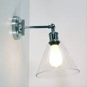 HEATH CHROME - Swing Arm Wall Light