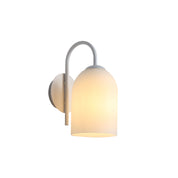 ARLEY WHITE - Opal Matt Wall Light