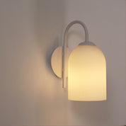 ARLEY WHITE - Opal Matt Wall Light