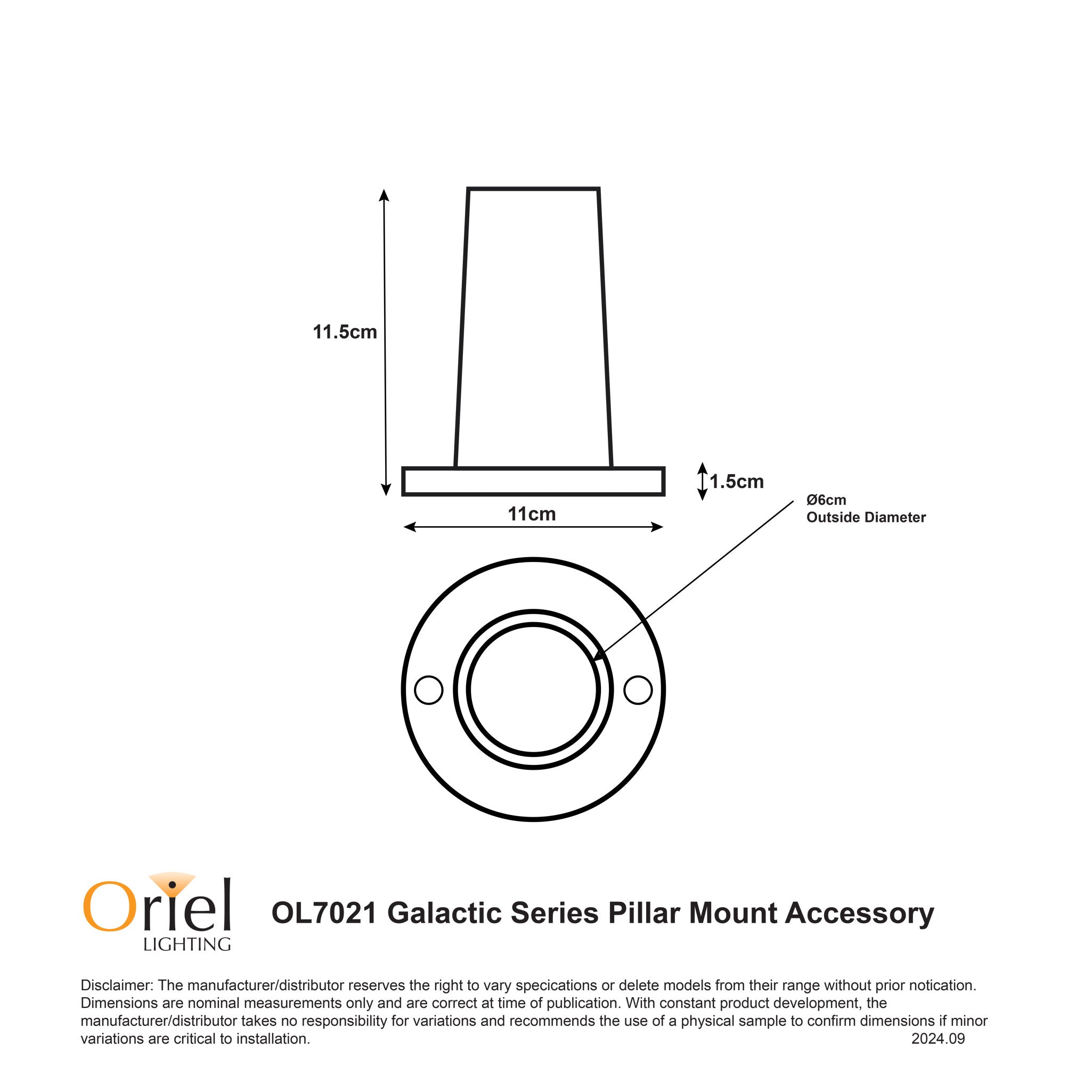 GALACTIC PILLAR - Pillar Mount Accessory for Galactic